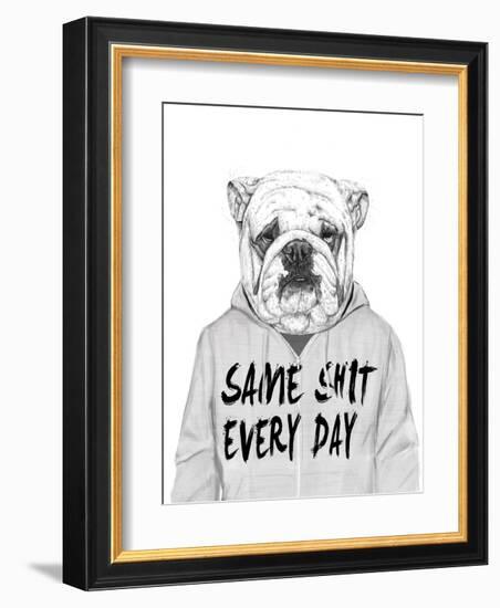 Same Shit Everyday-Balazs Solti-Framed Art Print