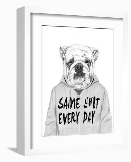 Same Shit Everyday-Balazs Solti-Framed Art Print