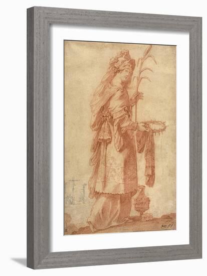 Samian Sibyl, C.1630-Claude Vignon-Framed Giclee Print