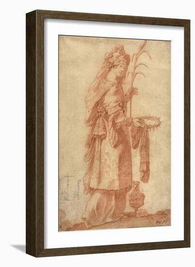 Samian Sibyl, C.1630-Claude Vignon-Framed Giclee Print