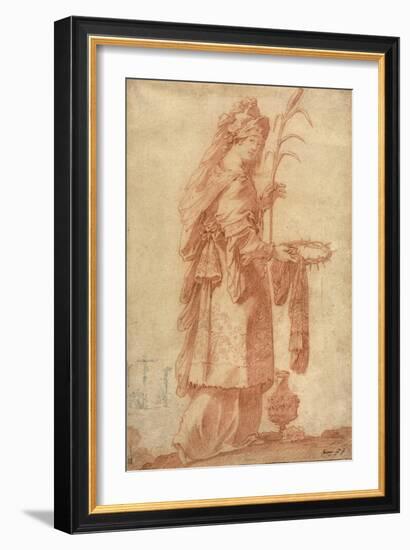 Samian Sibyl, C.1630-Claude Vignon-Framed Giclee Print