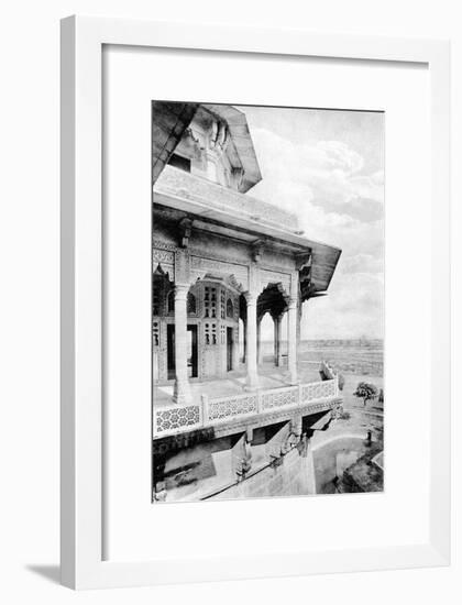 Samman Burj Balcony at Agra Fort, 20th Century-null-Framed Giclee Print