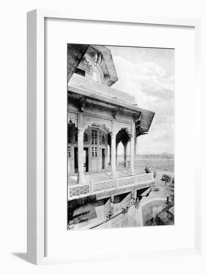 Samman Burj Balcony at Agra Fort, 20th Century-null-Framed Giclee Print