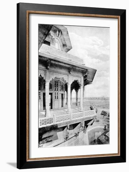 Samman Burj Balcony at Agra Fort, 20th Century-null-Framed Giclee Print