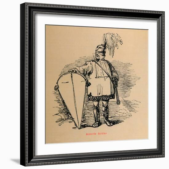 'Samnite Soldier', 1852-John Leech-Framed Giclee Print