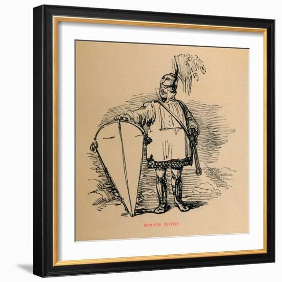 'Samnite Soldier', 1852-John Leech-Framed Giclee Print