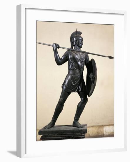 Samnite Warrior, Bronze Statue, 3rd Century BC-null-Framed Giclee Print