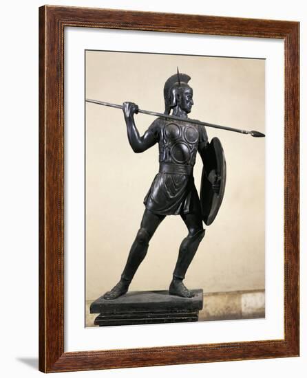 Samnite Warrior, Bronze Statue, 3rd Century BC-null-Framed Giclee Print