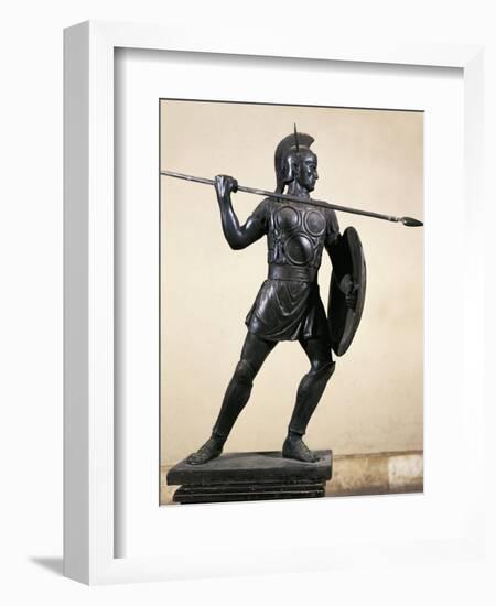 Samnite Warrior, Bronze Statue, 3rd Century BC-null-Framed Giclee Print