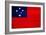 Samoa Flag Design with Wood Patterning - Flags of the World Series-Philippe Hugonnard-Framed Art Print