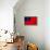 Samoa Flag Design with Wood Patterning - Flags of the World Series-Philippe Hugonnard-Framed Stretched Canvas displayed on a wall