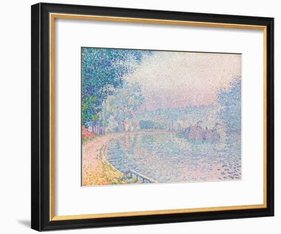 Samois, La Berge, matin, 1901-Paul Signac-Framed Giclee Print