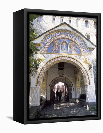 Samokov Gate of Rila Monastery, Unesco World Heritage Site, Rila Mountains, Bulgaria-Richard Nebesky-Framed Premier Image Canvas