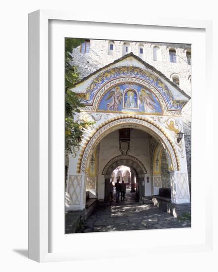 Samokov Gate of Rila Monastery, Unesco World Heritage Site, Rila Mountains, Bulgaria-Richard Nebesky-Framed Photographic Print