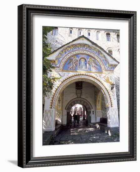 Samokov Gate of Rila Monastery, Unesco World Heritage Site, Rila Mountains, Bulgaria-Richard Nebesky-Framed Photographic Print