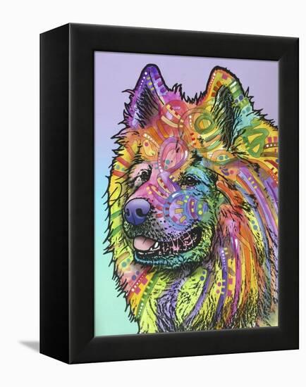 Samoyed-Dean Russo-Framed Premier Image Canvas