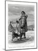 Samoyede Travelling on Snow-Shoes, Russia, 1877-null-Mounted Giclee Print