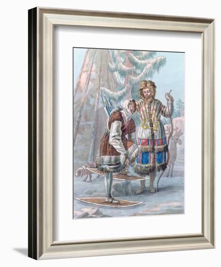 Samoyeds, Russia, 19th Century-Coqueret-Framed Giclee Print