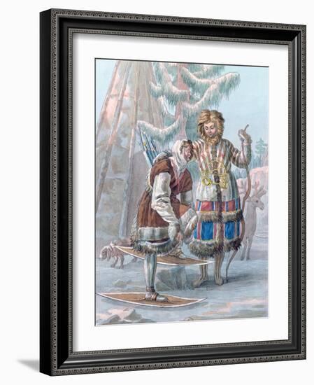 Samoyeds, Russia, 19th Century-Coqueret-Framed Giclee Print