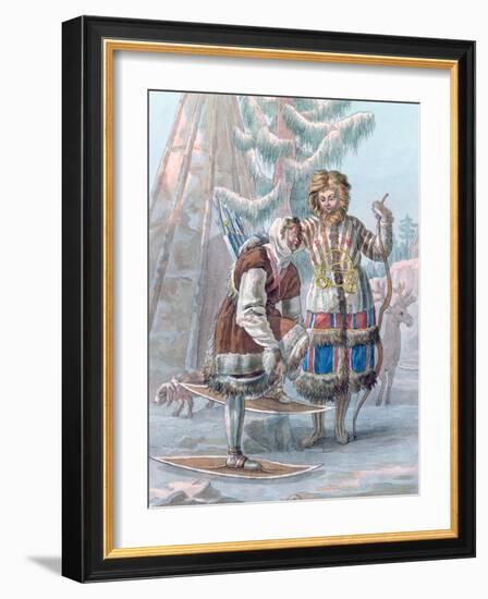 Samoyeds, Russia, 19th Century-Coqueret-Framed Giclee Print