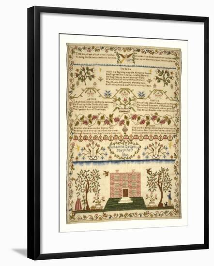 Sampler I-Susanna Gellett-Framed Giclee Print