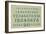 Sampler with Numbers-null-Framed Art Print