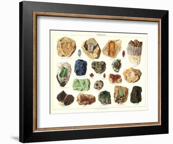 Samples of Gemstones-null-Framed Premium Giclee Print