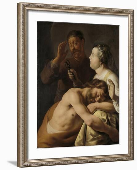 Samson and Delilah, 1635-Jan Lievens-Framed Giclee Print