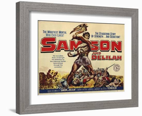 Samson and Delilah, 1959-null-Framed Art Print