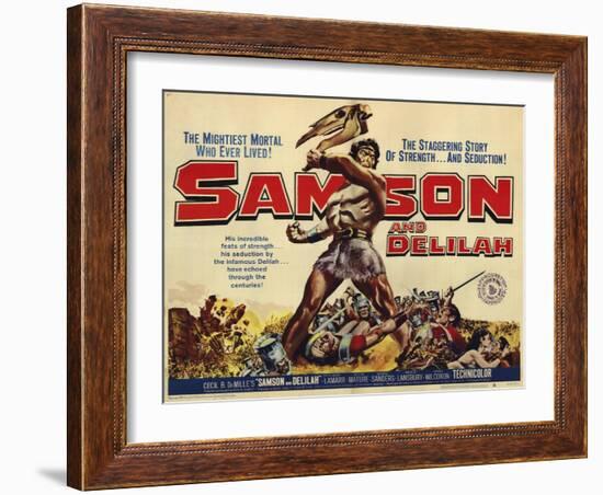 Samson and Delilah, 1959-null-Framed Art Print