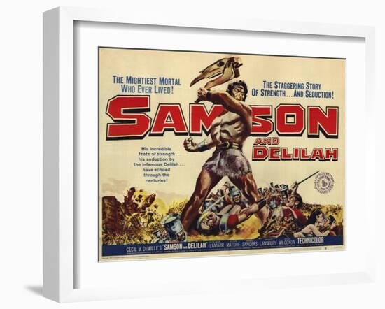 Samson and Delilah, 1959-null-Framed Art Print