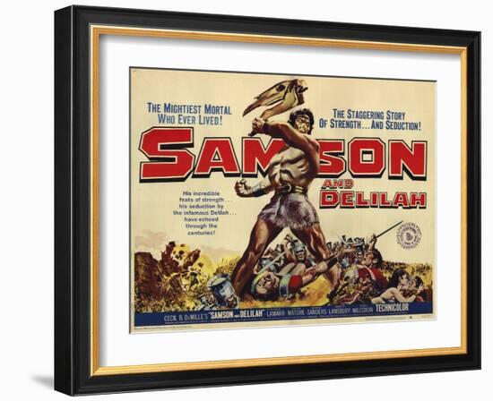 Samson and Delilah, 1959-null-Framed Art Print