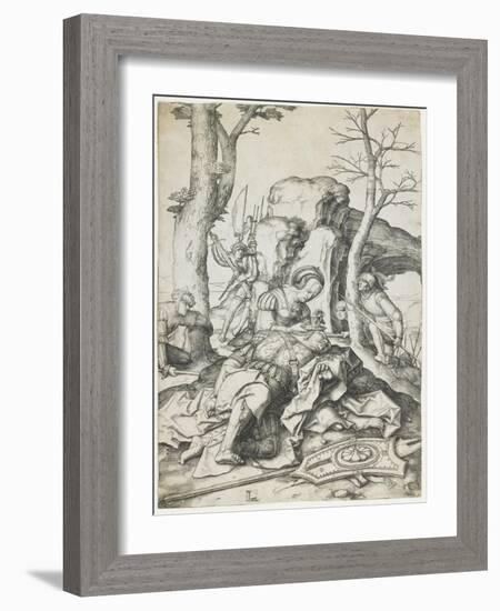 Samson and Delilah, C. 1508-Lucas van Leyden-Framed Giclee Print