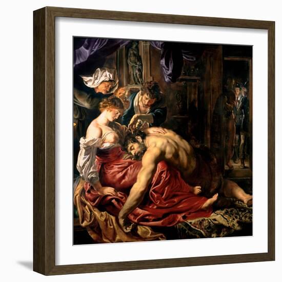 Samson and Delilah, c.1609-Peter Paul Rubens-Framed Giclee Print