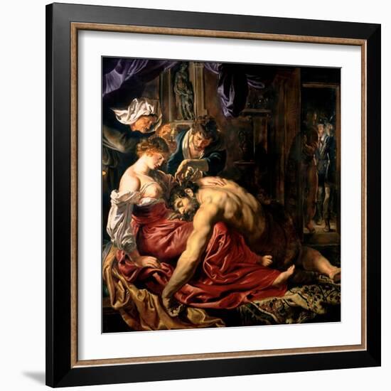 Samson and Delilah, c.1609-Peter Paul Rubens-Framed Giclee Print