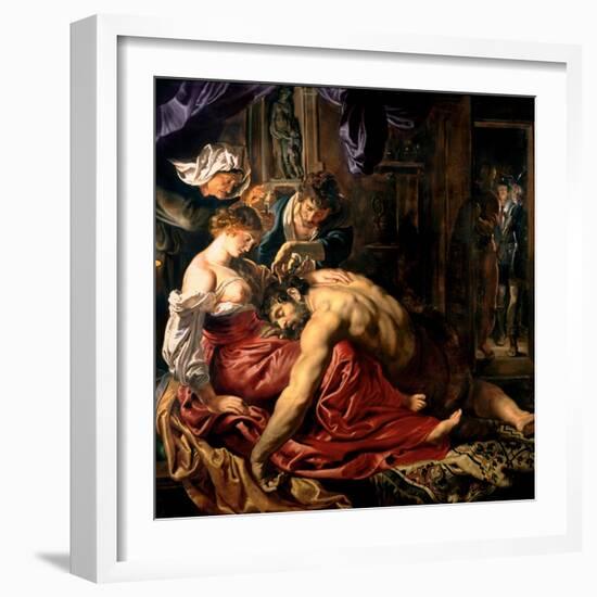 Samson and Delilah, c.1609-Peter Paul Rubens-Framed Giclee Print