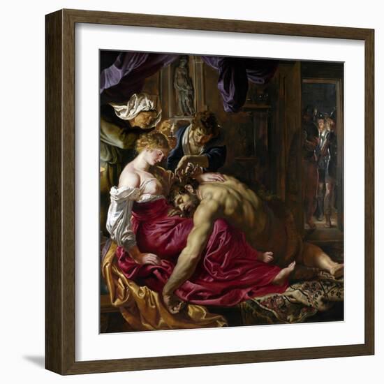 Samson and Delilah, C. 1610-Peter Paul Rubens-Framed Giclee Print