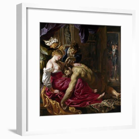 Samson and Delilah, C. 1610-Peter Paul Rubens-Framed Giclee Print