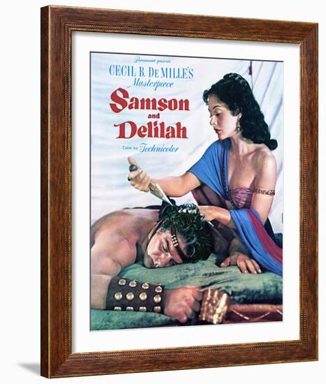 Samson and Delilah - Movie Poster Reproduction-null-Framed Photo