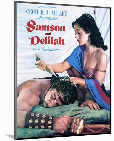 Samson and Delilah - Movie Poster Reproduction-null-Mounted Photo