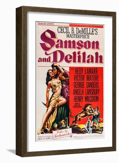 Samson and Delilah-null-Framed Art Print