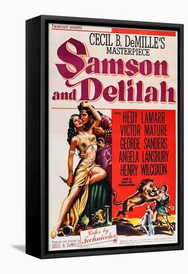Samson and Delilah-null-Framed Stretched Canvas