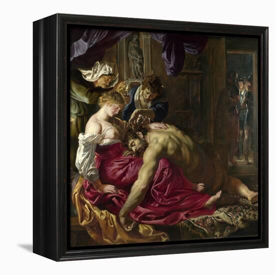 Samson and Delilah-Peter Paul Rubens-Framed Premier Image Canvas