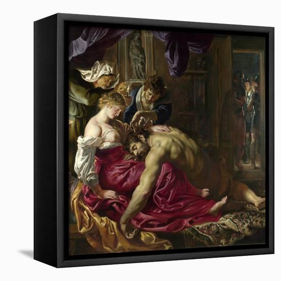 Samson and Delilah-Peter Paul Rubens-Framed Premier Image Canvas