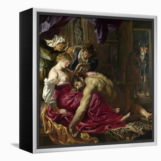Samson and Delilah-Peter Paul Rubens-Framed Premier Image Canvas