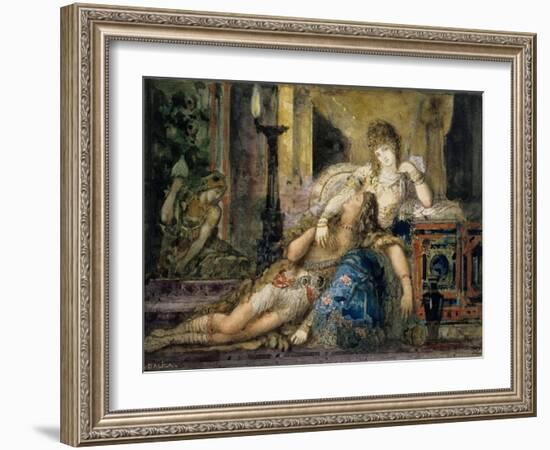 Samson and Delilah-Gustave Moreau-Framed Giclee Print