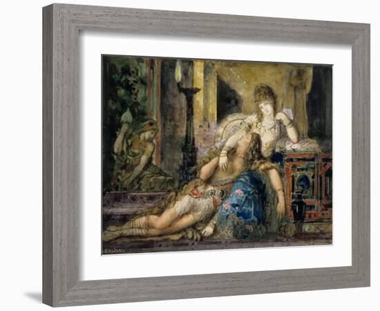 Samson and Delilah-Gustave Moreau-Framed Giclee Print