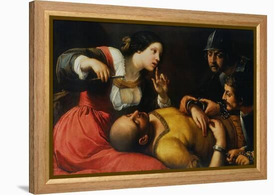 Samson and Delilah-Caravaggio-Framed Premier Image Canvas