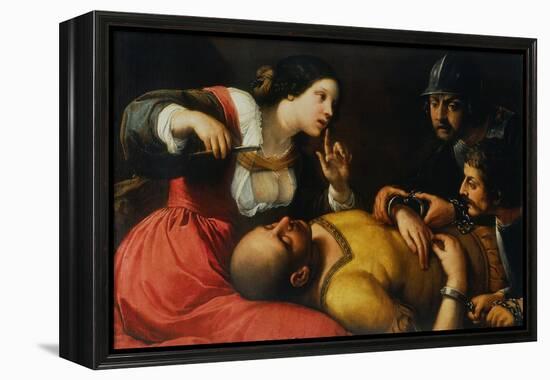 Samson and Delilah-Caravaggio-Framed Premier Image Canvas