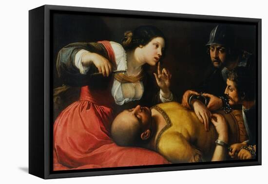 Samson and Delilah-Caravaggio-Framed Premier Image Canvas